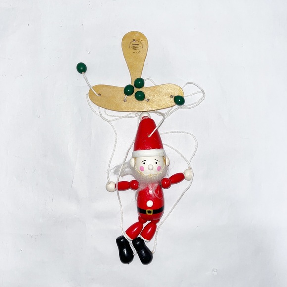Vintage Midwest Imports Wooden Marionette Santa Claus - Picture 10 of 10
